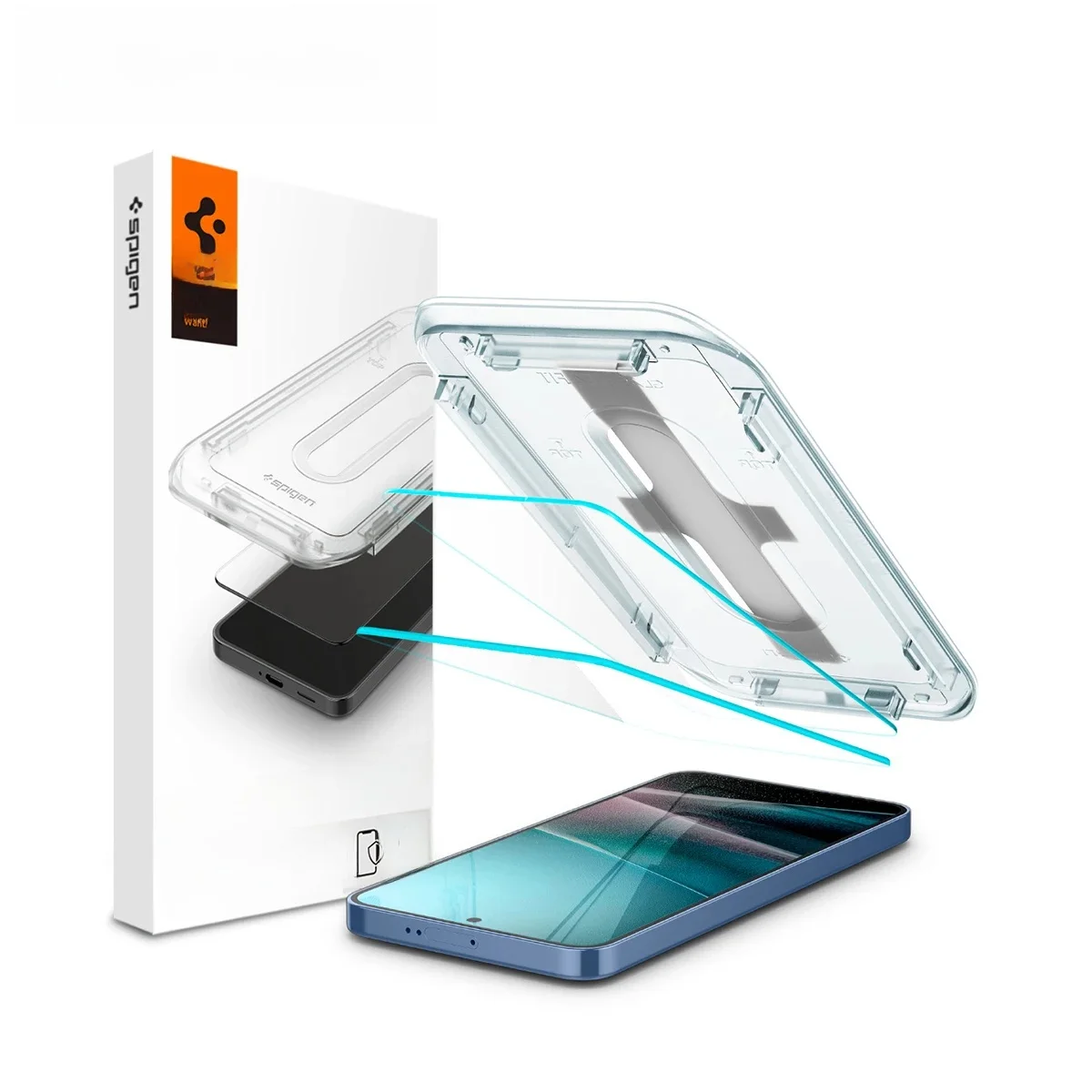 Spigen Transparent Glas.tr Ez Fit Hd For Samsung Galaxy S25 Plus / S24 Plus Tempered Glass Screen Protector (2P) Size 2