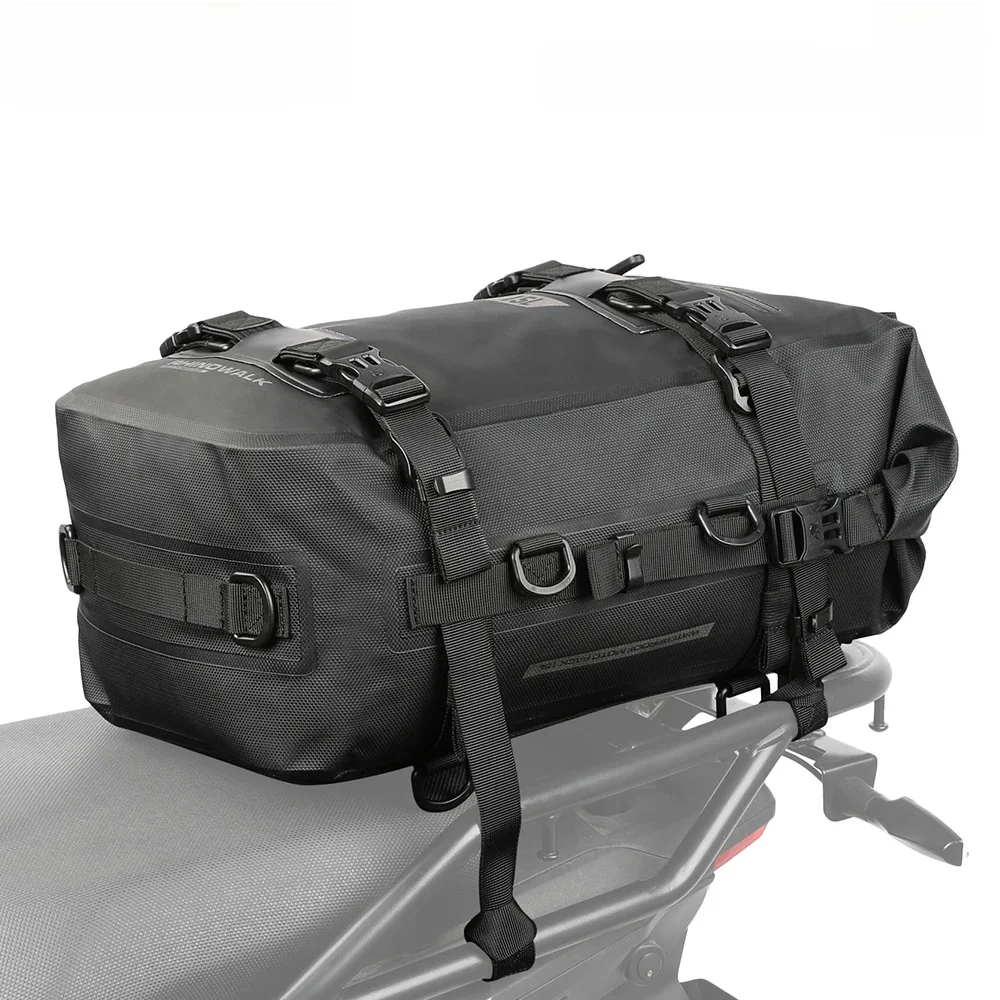 AliExpress Rhinowalk Motorcycle Tail Bag 8L/15L/30L 100% Waterproof Motor Side Seat Tank Bag Saddle Pannier Bag Motorbike Backpack Suitcase