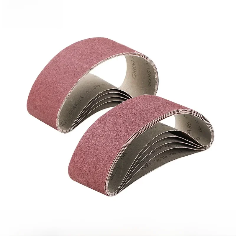 CMCP 5 sztuk taśmy szlifierskie 75x533mm 40/60/80/120 Grit Sander plik zestaw pasków narzędzia ścierne akcesoria — zdjęcie 2