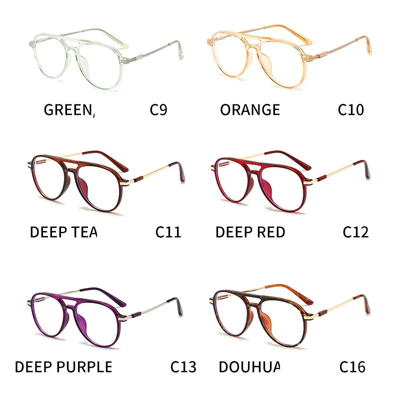 New Round Reading Glasses Oval Personality Presbyopia For Man Optical Frame Magnifier Full Rim Anti-Blue Female Fashion