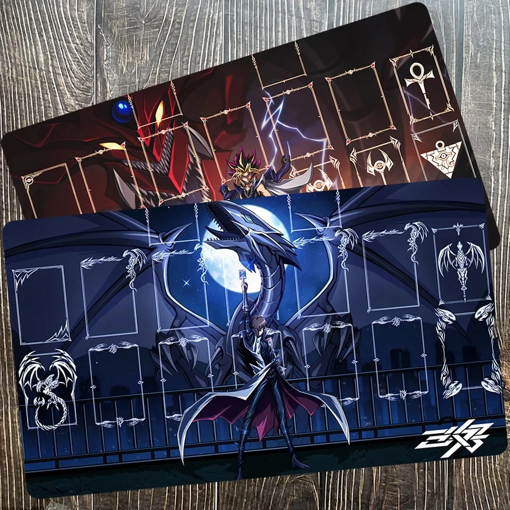 Yu-Gi-Oh Blue-Eyes White Dragon Slifer the Sky Mat Duel Playmat Trading Game Card Pad YGO KMC TCG YuGiOh Mat-20