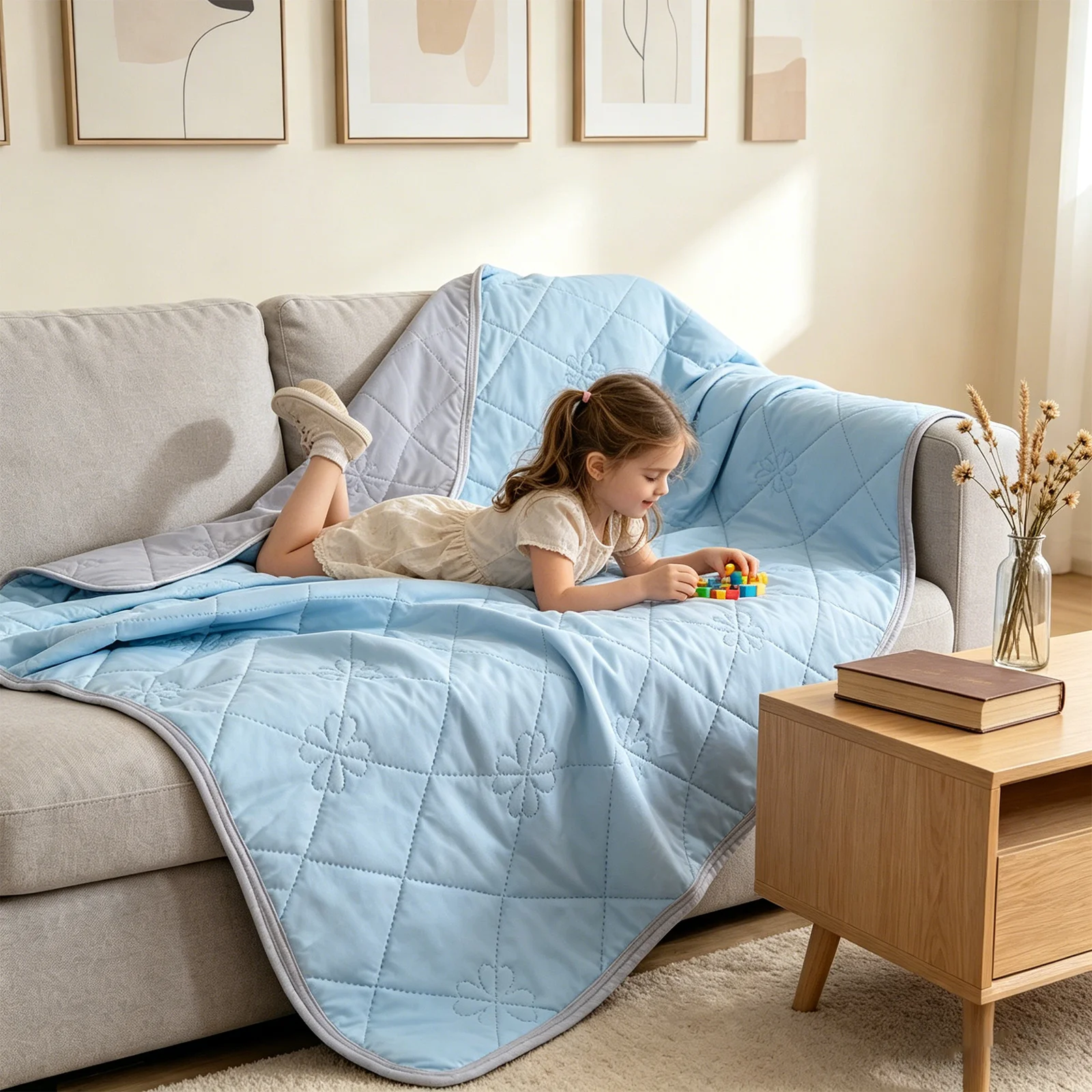 1pc Local Warehouse Polyester Lightweight And Breathable Pure Color Cooling Throw Blanket And Cold Quilt for Summer.
