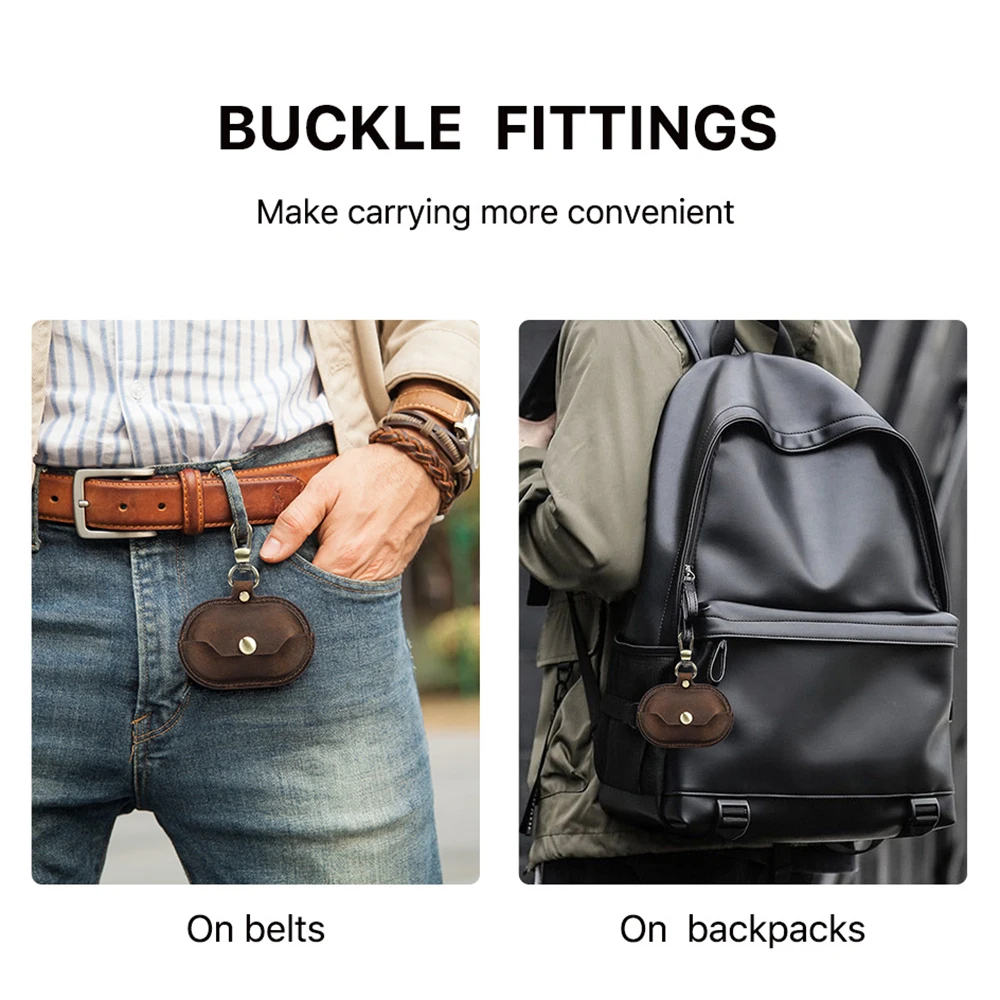 ของแท้หนังสําหรับ Sony Ambie Sound Earcuffs กันกระแทกสําหรับ Sony หูฟังหูฟังกล่องชาร์จ Retro กรณี