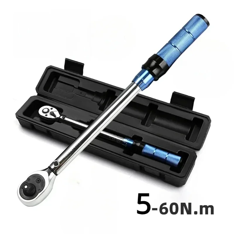 AliExpress 5-60N.m Torque Wrench 3/8 Inch Square Drive Torques Key ±3% Preset torque wrench bicycle motorcycle car repair tools & adapters