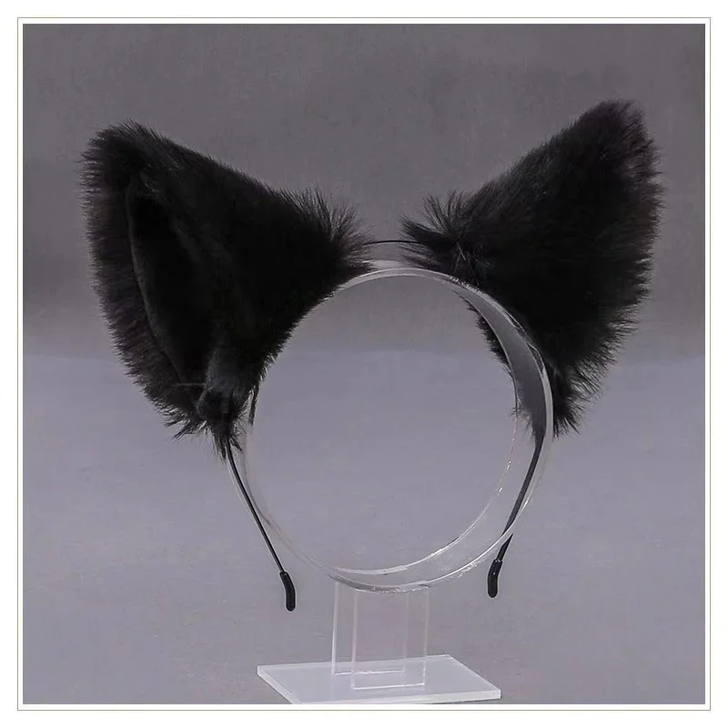 Lolita Animal Cat Fox Ear Hair Hoops Cosplay Girls Halloween Anime Opaski na głowę Nakrycia głowy Akcesoria do włosów — zdjęcie 2