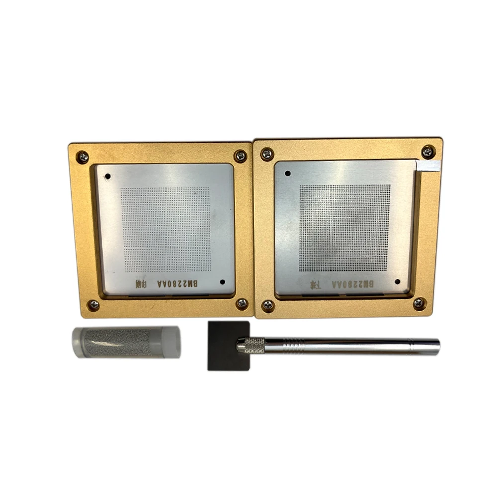 Antminer BM2280AA Chip Blechwerkzeug mit Schablone Blechplatte der E9 Pro Hash Board ASIC Chip