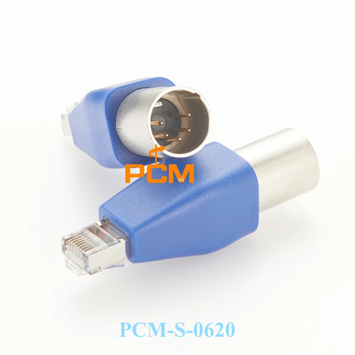 DMX512 XLR 5Pin to RJ45 Male Converter DMX-CON Controller Series CAT5e Network Signal for LED RGB Strips Stage Lighting, 1pc