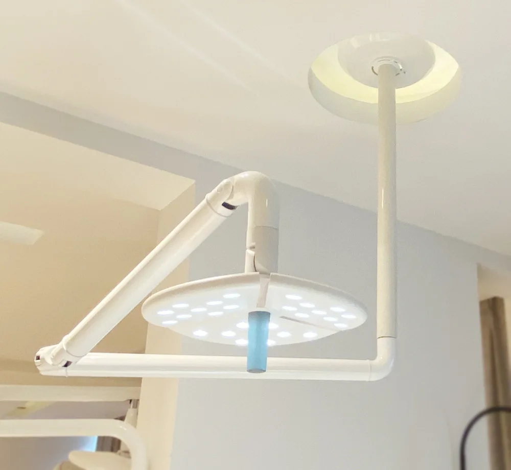 

36W LED Dental Lamp Shadowless Oral Surgery Light with Sensor Ceiling Mounted for Dentist Operations in Clinics