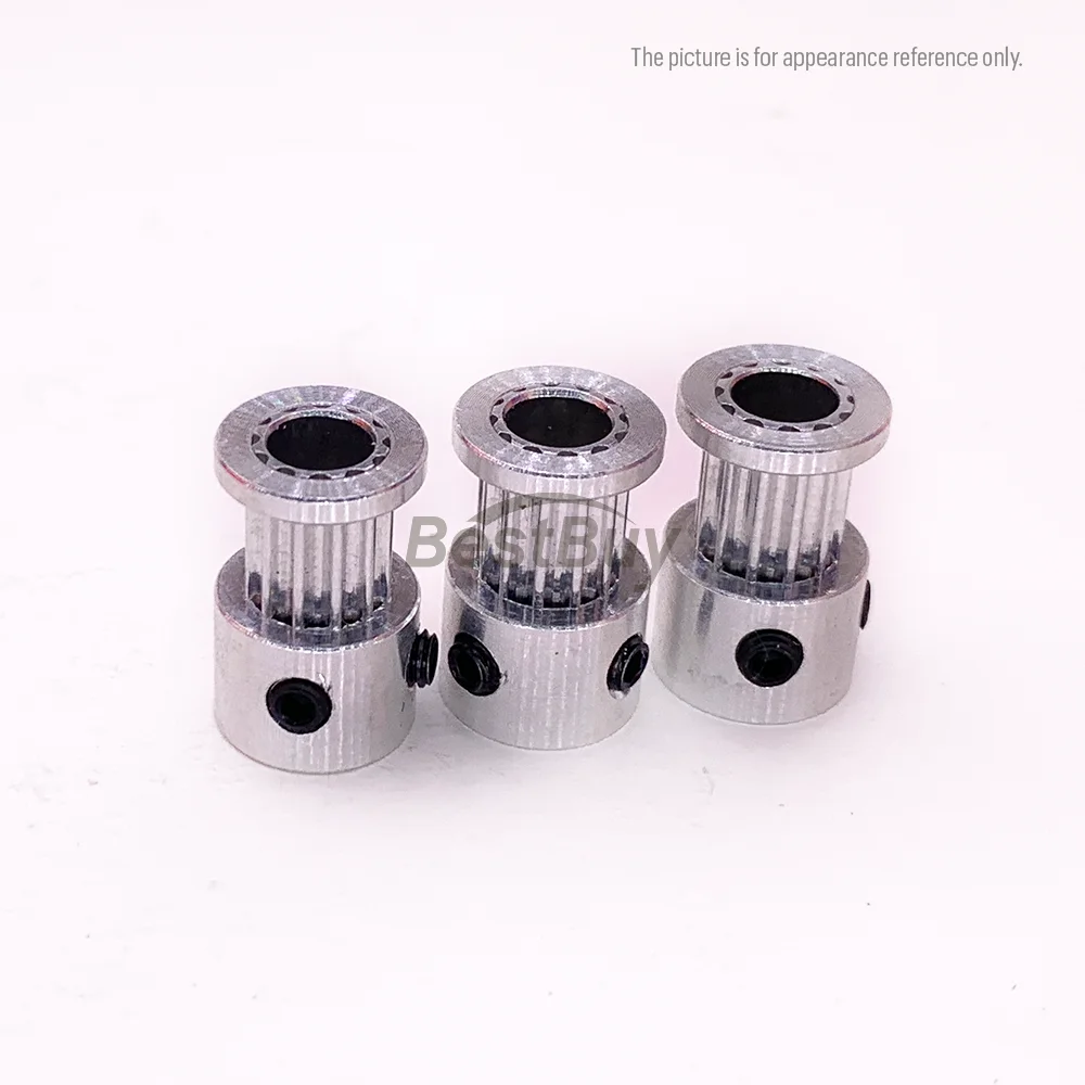 2GT Timing Pulley 16T/20T Bore 3-8mm Belt Width 6/10mm GT2 Synchronous Drive Gear Wheel For 3D Printer Timing Belt Accessories