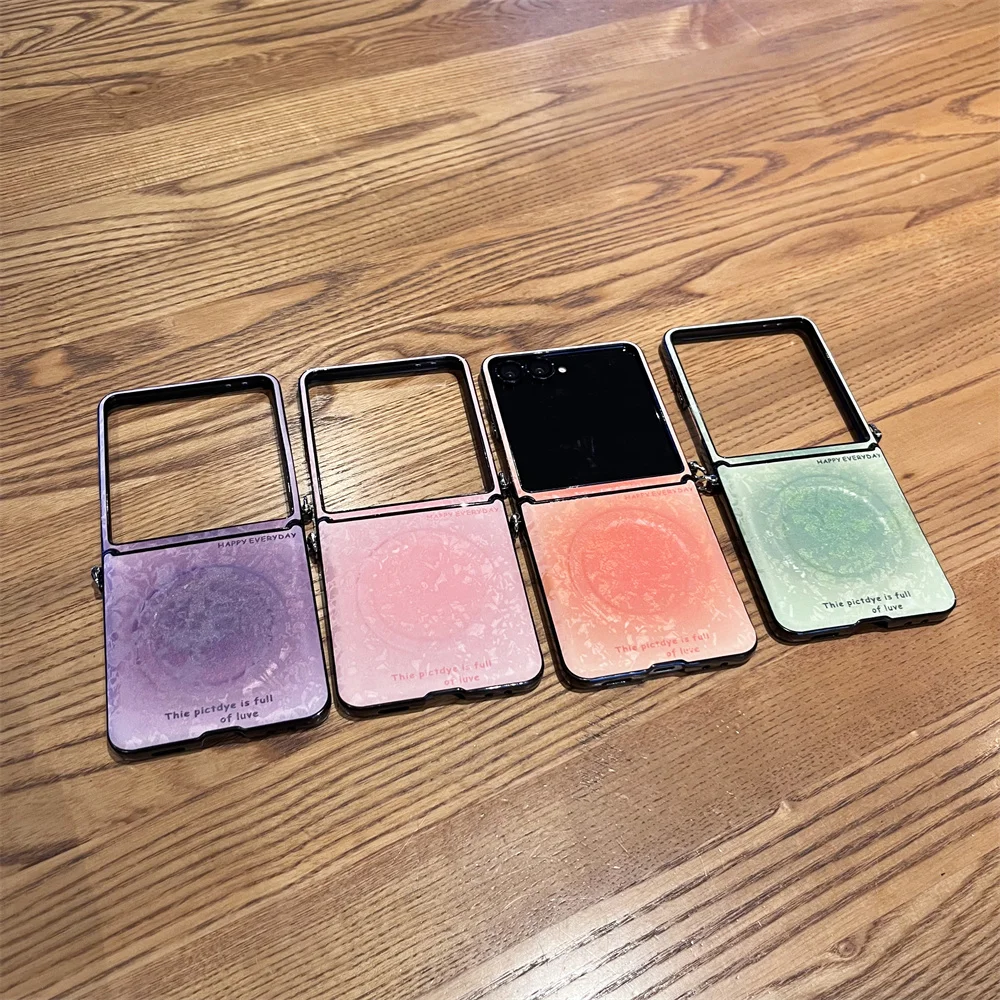 

Fashion Shell Leather Magnetic Phone case for Samsung Galaxy Z Flip5 6 7 Flip6 7 FE Flip7 6 Cover With Wireless Charging Cases