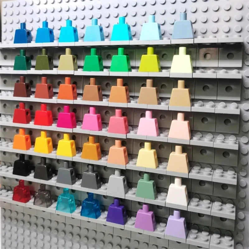 Pièces de bloc de construction MOC bricolage, torse uni, partie du corps, 973, 10 pièces