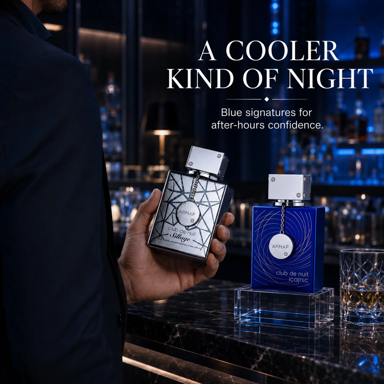 ARMAF Club de Nuit Iconic Eau de Parfum para Hombre, Fragancia Amaderada con Notas Cítricas Frescas, Menta, Ámbar Especiado, Incienso, Cedro y Sándalo, Botella Individual
