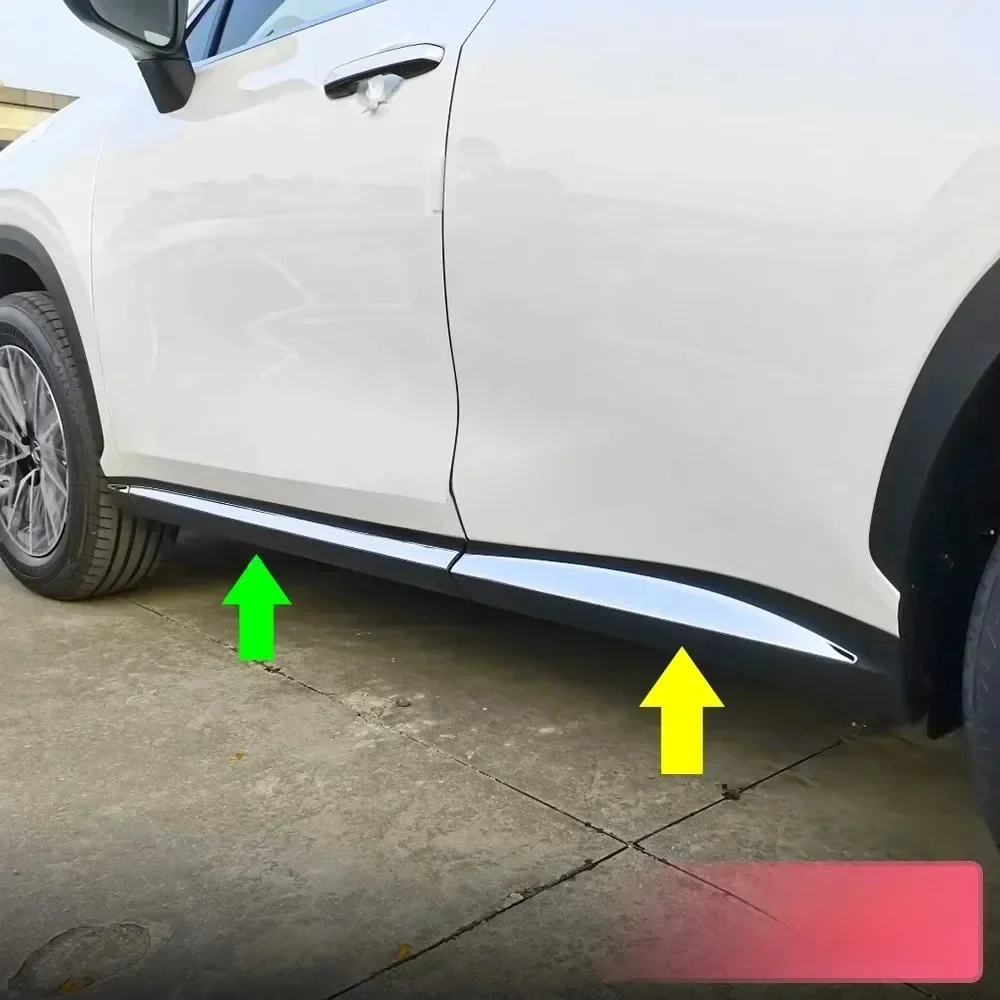 Edelstahl-Türkörper-Seitenleisten, stilvoll für Lexus NX250 NX350 NX350h NX450h + 2022 2023 2024 2025