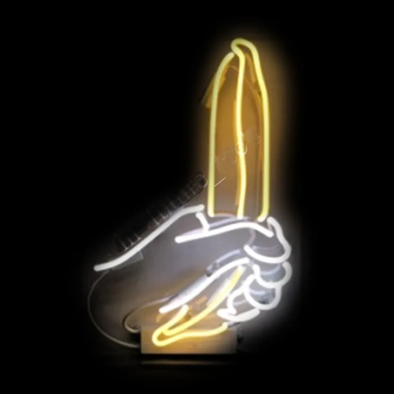 Neon Sign Sexy Banana In Hand Neon Bulb Sign Girl Acrylic Aesthetic Room Decor Restaurant Adult Beer Sign Club Lamp Decoration