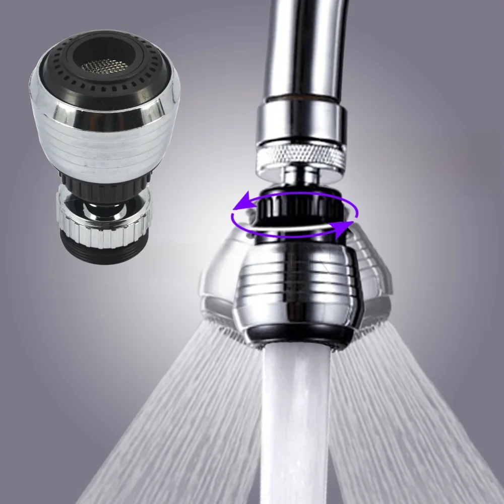 Boyage 360 ​​obrotowy kran kuchenny Bubbler wodny Adapter głowicy obrotowej oszczędzający wodę złącze do kranu dyfuzor wielofunkcyjny kran — zdjęcie 2