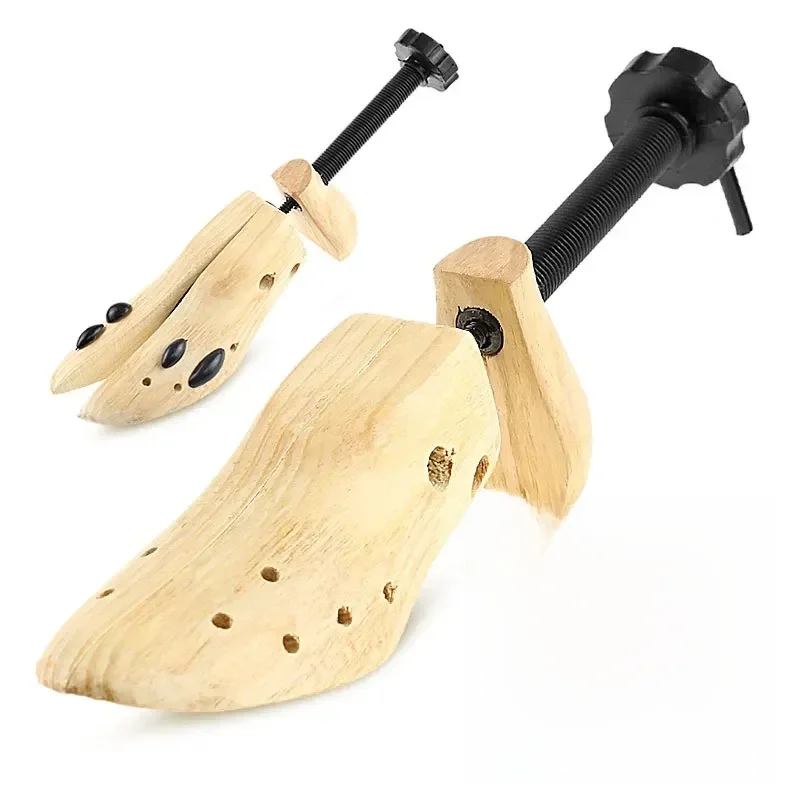 1 pièces unisexe chaussure civière en bois chaussures arbre Shaper support pin bois réglable appartements pompes bottes extenseur chaussures arbres soin S/M/L