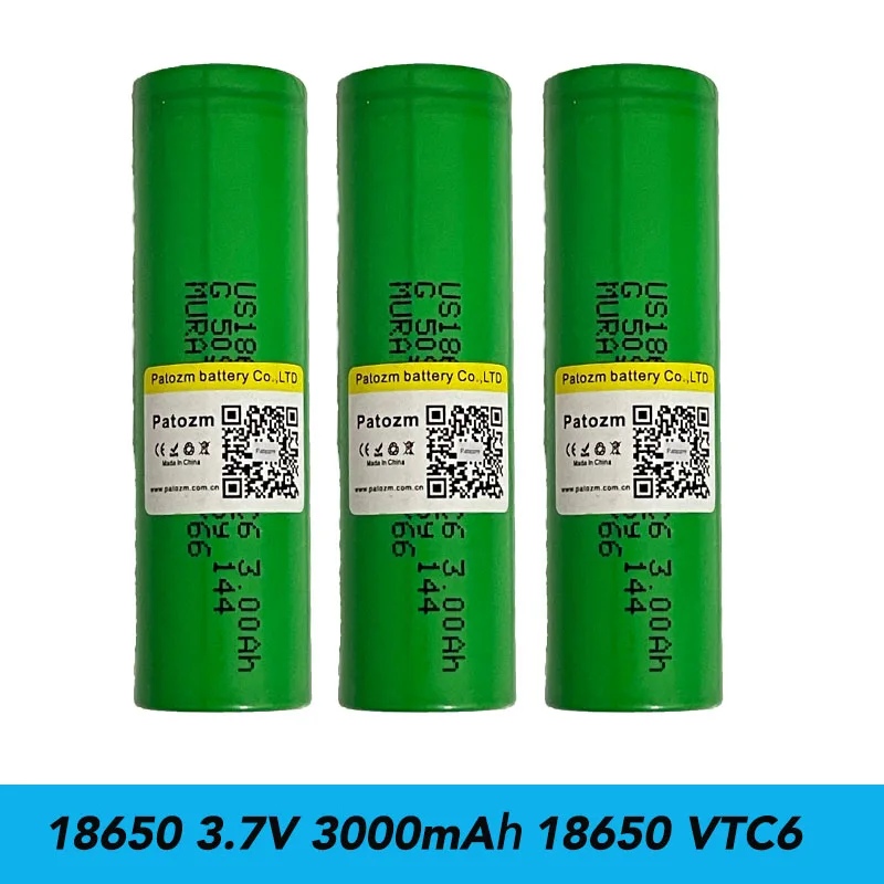 3.7V Sony 18650 VTC6 Rechargeable Lithium Battery 3000MAh Mobile Power Household Energy Storage Household Appliance Car Battery