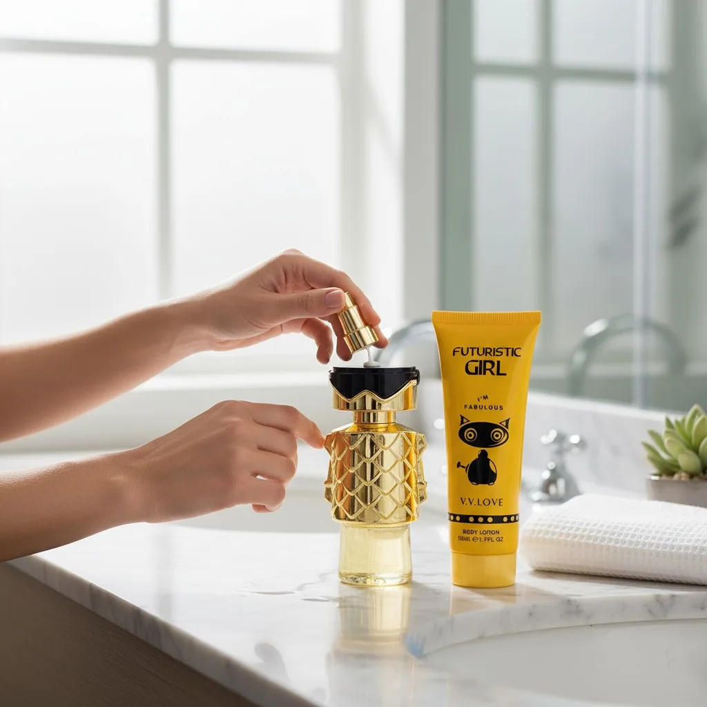 عطر 50 مل ومجموعة لوشن الجسم 50 مل للنساء