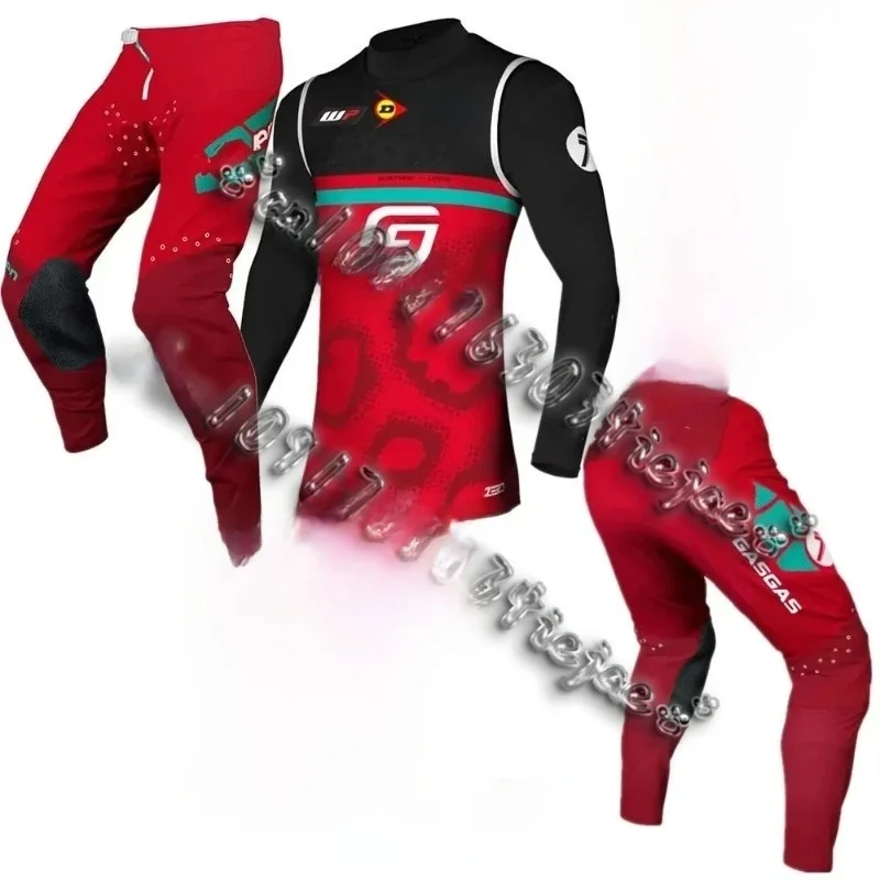 AliExpress Adult 2025 GASGAS Jersey Set Dirt Bike MX Gear Set Off Road Kit Motorcycle Jersey Set Motocross Combo Moto Suit