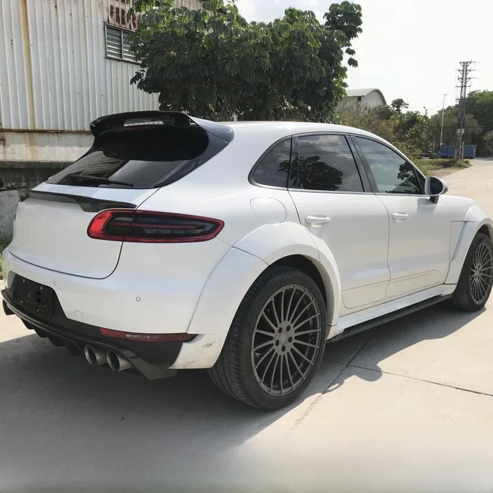 Spoiler dachowy pasuje do Porsche Macan podstawy/Turbo/GTS/S sportowe 4-drzwiowe 2014-2020 górne skrzydło tylnej szyby z włókna węglowego — zdjęcie 2