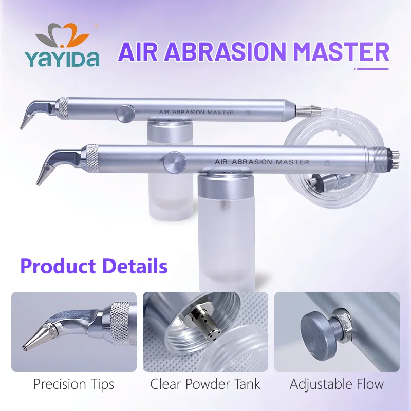 

Dental Air Abrasion Sandblaster Polisher Dental Aluminum Oxide Sandblasting 2Hole 4Hole teeth whitening sticker