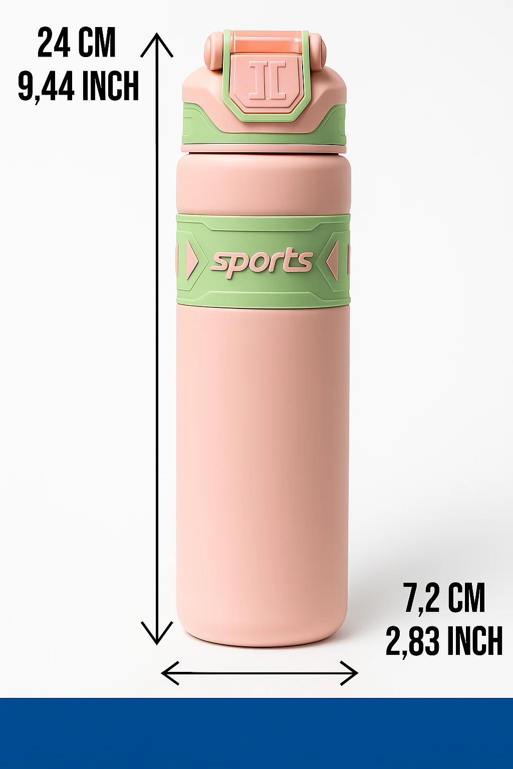 ترمس/بهلوان من الفولاذ المقاوم للصدأ، Kta-75. كوب حراري بمقبض وقش، كوب بغطاء معزول، ترمس محمول، مع مقبض، قش مطاطي وبلاستيك، سعة 600 مل، مثالي لنمط حياة اللياقة البدنية #6