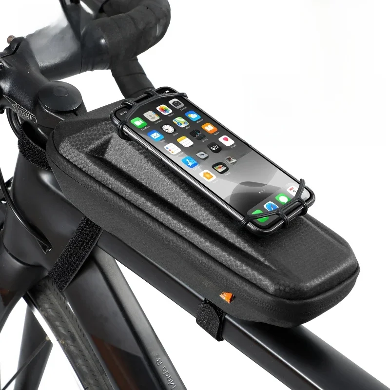 AliExpress West Biking WEST BIKING Bike Front Bag with Phone Holder 1.8L 360° Ratation Bicycle Top Tube Bag Waterproof Mtb Bike Bag Cycling Accessory