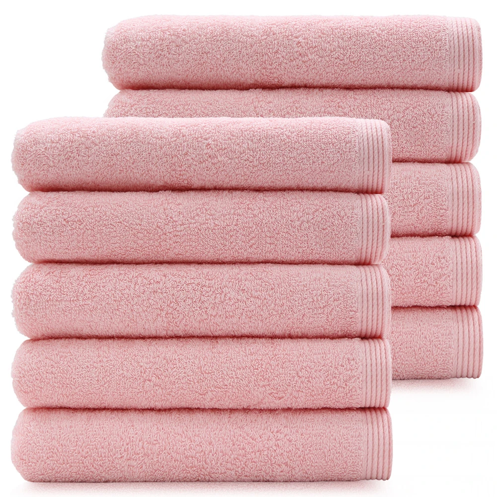 Cotton Living 40 Can 170g 100% Hotel Towel, Pink 5 sheets/10 sheets, Shower Towel, soft towel Hotel Bathroom Shower Towels