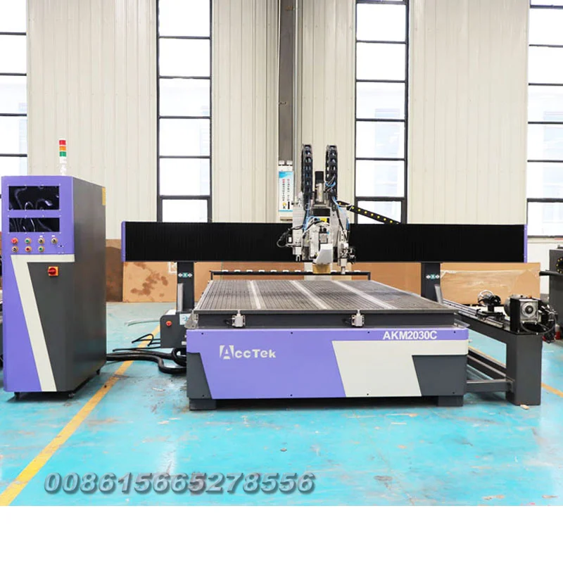 3 4 Axis Wood Cnc Router ATC 3d Carving Machine Woodworking Furniture Making Machines with Automatic Tool Changer