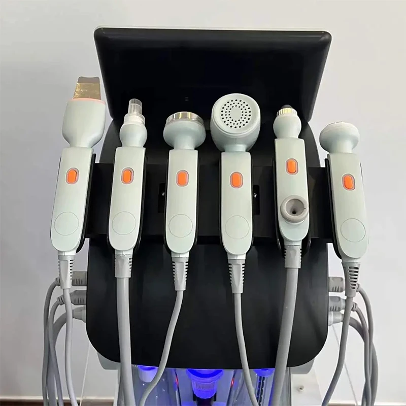 Professionale 6 in 1 viso Hydro Oxygen Water RF Beauty Machine Skin Facial Cleansing Spa Skin Face Lifting dispositivo di dermoabrasione