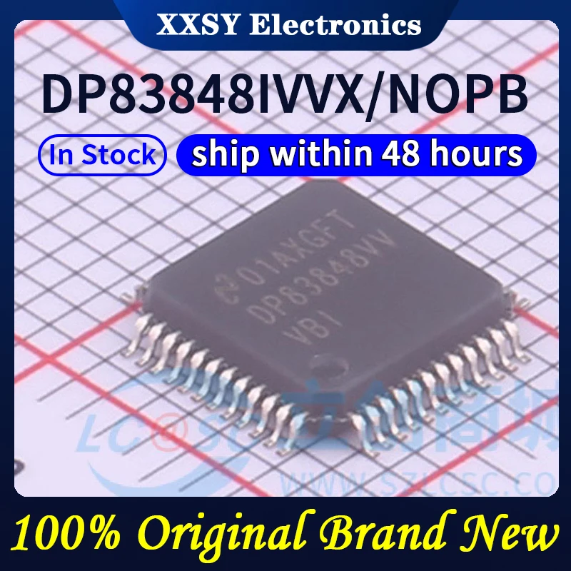 DP83848IVVX/NOPB DP83848VV In stock LQFP48 100% Quality Original New