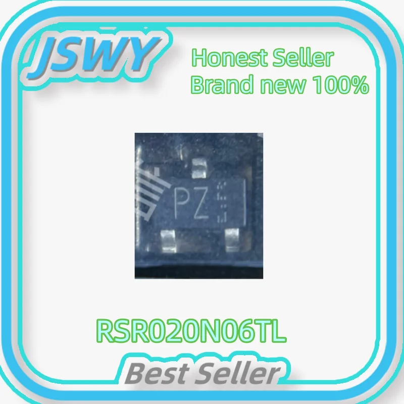 (10/100 pieces) New 100% RSR020N06TL silk screen PZ SOT-23 60V 2A N-channel MOS transistor field-effect transistor original
