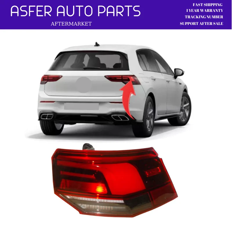 Led Taillight For Vw Golf Mk8 2020 After Left And Right High Quality Fast Shipping Oem 5H0945096D 5H0945095D