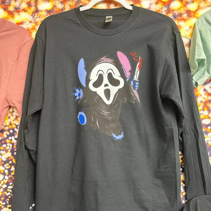 Halloween Horror Character Top Sweatshirts Y2K Hoodies Woman Clothing Graphic Oversized Street Fashion Womens Sweater Winter