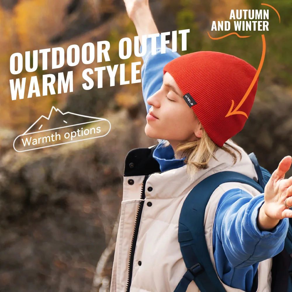 WRELS Merino قبعة صوف للرجال والنساء لينة صياد قبعة دافئة محبوك قبعة الشتاء قبعة Skullie للطقس البارد #2