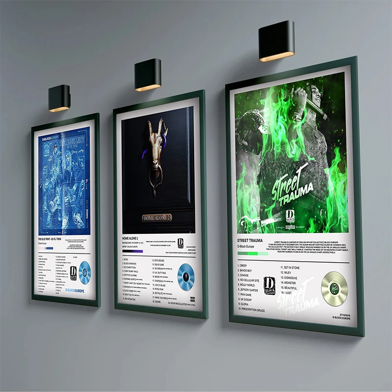 Pop Rap Music Album Cover D Block Europe Poster Aesthetic Rapper Hip Hop Rock Any Minute Now Canvas Print Wall Art Room Decor