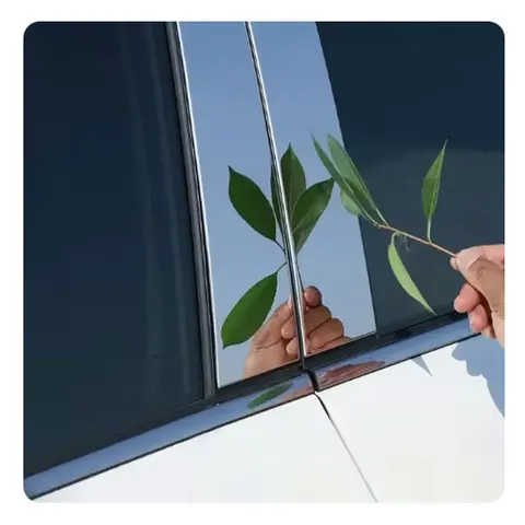 Накладка на окно двери автомобиля для Volkswagen VW Passat CC 2009 ~ 2017 2010, хромированная наклейка из углеродного волокна, черные стойки, аксессуары
