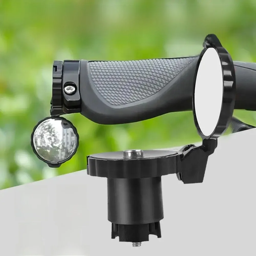 AliExpress Bicycle Handlebar Plug Rearview Mirror End Mini Adjustable Road 360 Flexible MTB BikeAccessories Convex Small Cycling Mirro F1B0