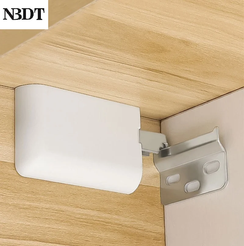 4Pairs Thin Kitchen Wall Cabinet Hanger Hook Bracket With White Cover