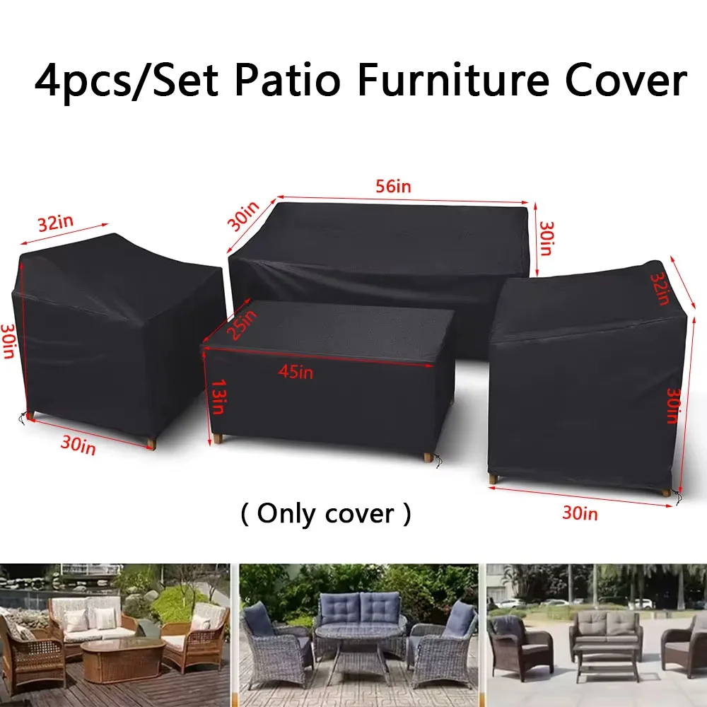 All Weather Outdoor Furniture Covers Set 210D Oxford