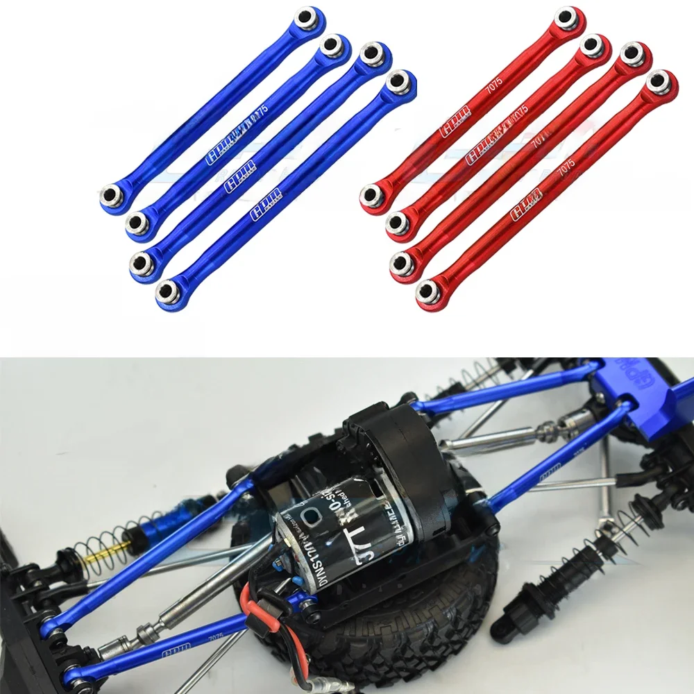 GPM stop metali przód tył górny i dolny kil wsparcie Tie Rod linki zestaw AXI214002 dla AXIAL 1/18 UTB18 CAPRA 4WD AXI01002 — zdjęcie 2