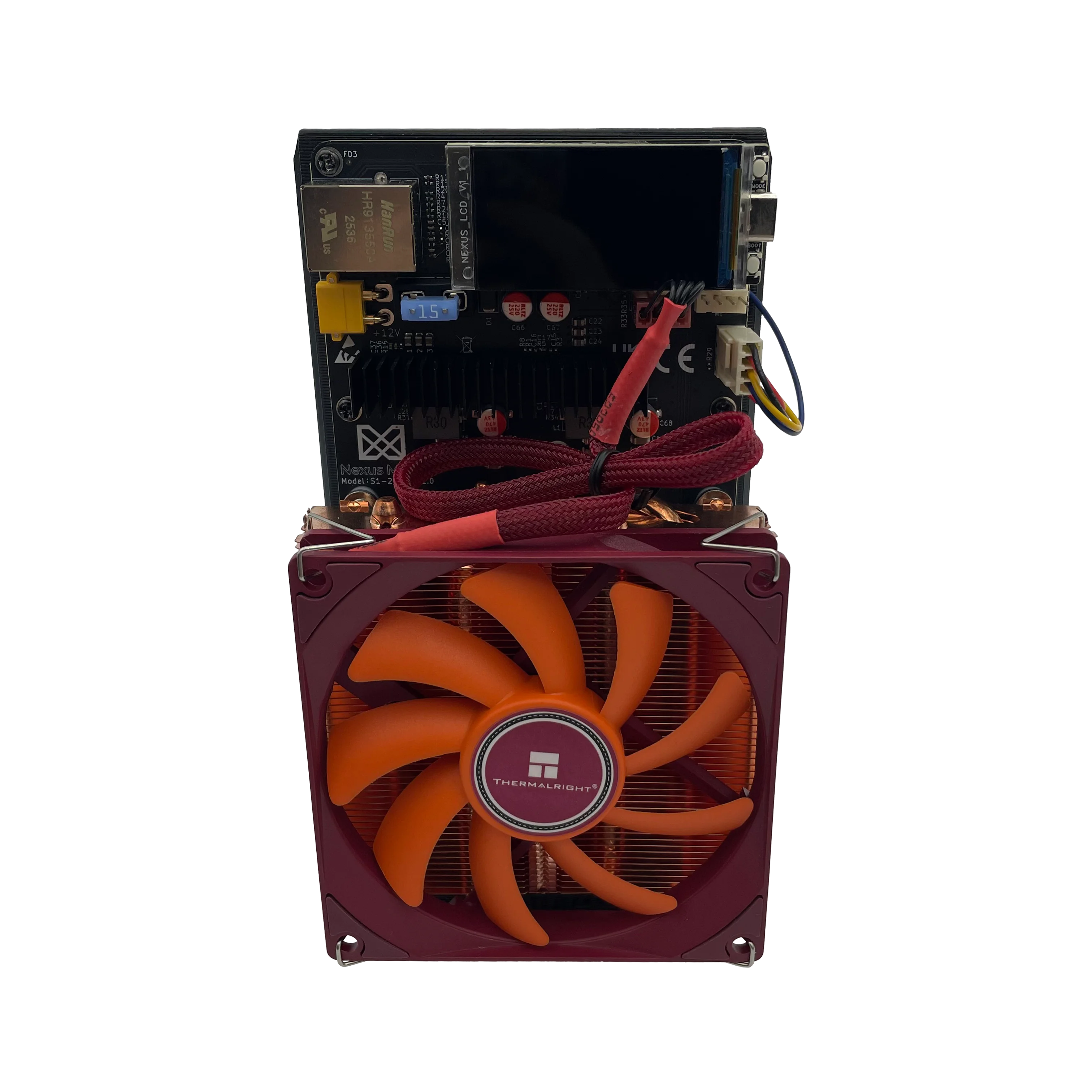 Nexus S1 10T Bitcoin Solo Miner 2X BM1373 Chips 150W SHA-256 ASIC Mining Machine for BTC BCH Desktop Mini Miner