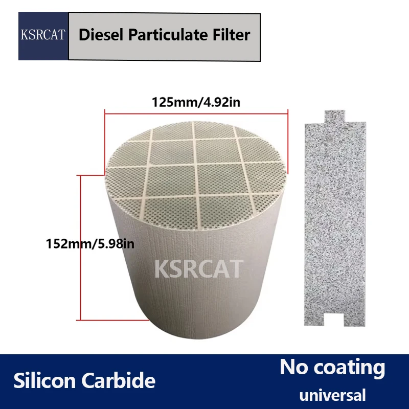 

Universal 125x152mm Silicon Carbide DPF Filter Diesel Particular Filter Diesel Smoke Particulate Filter for Catalytic Converter