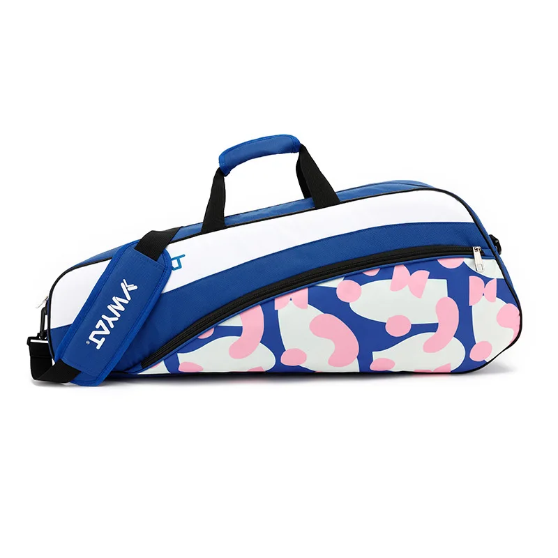 Sac De Badminton 3 Raquettes - Sac Transport Épaule Imperméable Pour Raquettes, Chaussures Et Accessoires