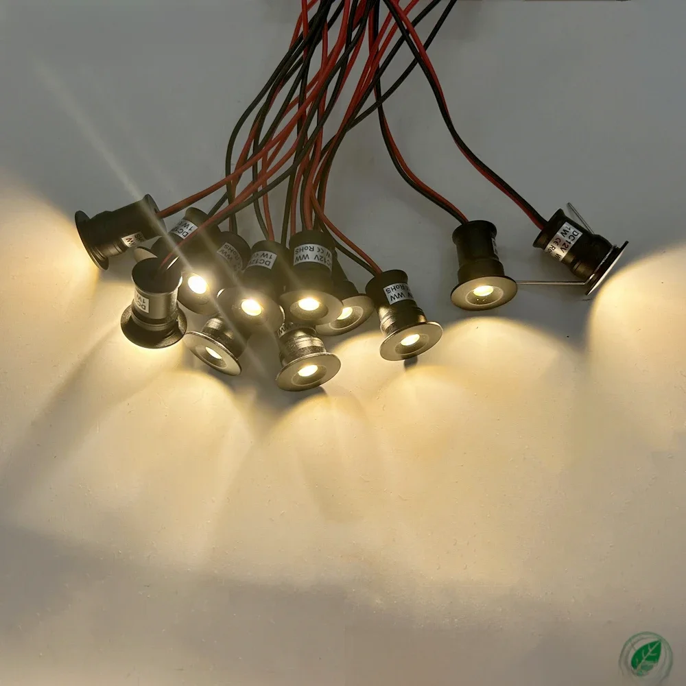 IP65 Mini Spotlight Dimbare Indoor Spot Led 12V Keukenkast Downlight DIY Trappen Licht 1W Verzonken Spots plafondverlichting - afbeelding 2