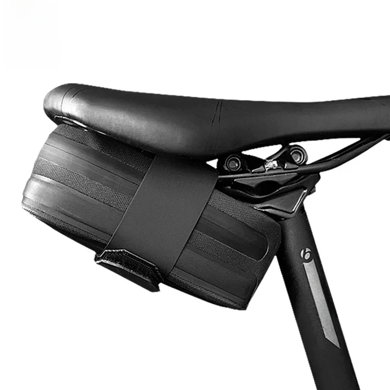 AliExpress sahoo Bicycle Saddle Bag Rain Proof  Rear Seat Tube Pannier Reflective Cycling Storage Tail Pouch Rear Dry Pack 0.5L Capacity