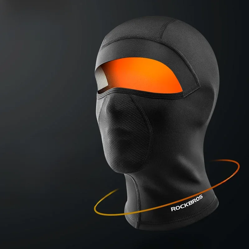 ROCKBROS – masque de tête en polaire pour vélo coupe-vent masque facial de cyclisme cagoule respirante et chaude équipement de vélo couvre-chef polaire de ski