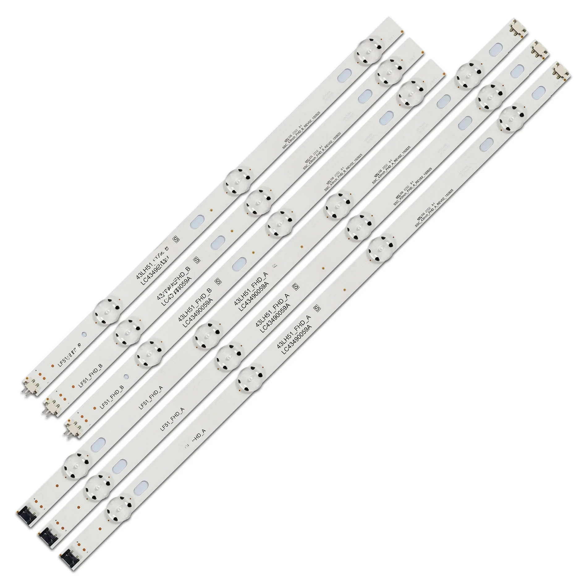 Bande de rétro-éclairage LED, pour 43LF510V 43LF5100 43LH590 43LH510V 43LH520V 43LH51_FHD_A 43LH51_FHD_B 43LJ515V 43LH570A 43LH513V, nouveau