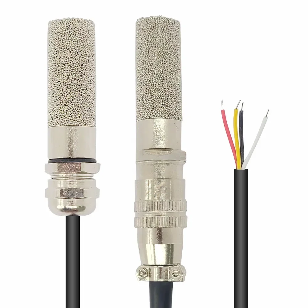 Czujnik temperatury i wilgotności kabel sondy z metalową głowicą cyfrowe czujniki pojemności 1M długości I2C wyjście SHT20 SHT30 SHT40 SHTC3 — 2