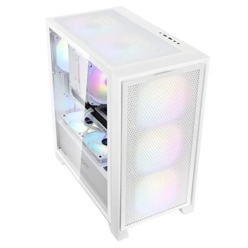 Dark Flash darkFlash DRX70 MESH RGB reinforced glass computer PC case (white)